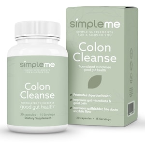 SimpleMe Colon Cleanse Detox, Natural Constipation Relief for Adults, Fast Bloating Relief for Women & Men, 30-Day Gut Support, 1 Day Detox
