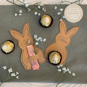 Pâques imprimable | Cadeau de Pâques | Lapin de Pâques | souvenirs | décoration de table | cadeau pour les invités | collègues | Téléchargement numérique | PDF