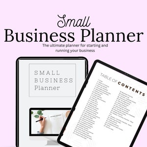 Small Business Planner Editable Canva Template | Business Owner | Income Tracker | Expense Tracker | Sales Planner | Store Planner | New |