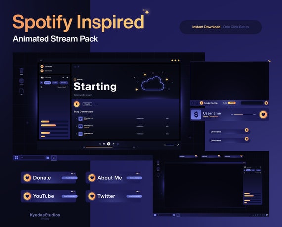 EASY* - ANIMATED Now Playing Overlay for Spotify 