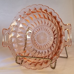 Pink Glass bowl by Jeanette Glass