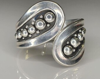 Handmade Sterling Silber Mosaik Armreif
