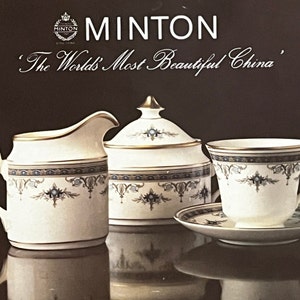 Minton Grasmere Fine Bone China. 14 full place sets plus gravy bowl and large serving platter
