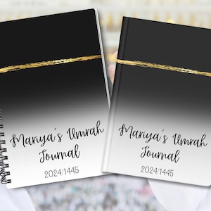 Personalised Hajj & Umrah Journal, hajj gift, hajj journal, hajj mubarak, umrah gifts, umrah mubarak, umrah mubarak gifts, Muslim Gift