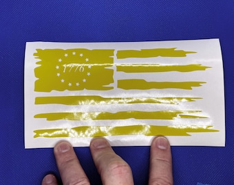 Distressed American Flag | Vinyl | Many colors to choose from!