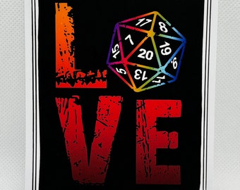 Love dice - Fantasy Role Playing dice nerd