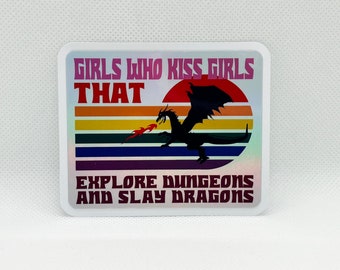 Chicas que besan a chicas que exploran mazmorras y matan dragones.
