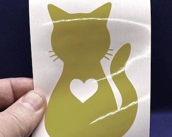 Cat with heart  - Vinyl for pet lovers!