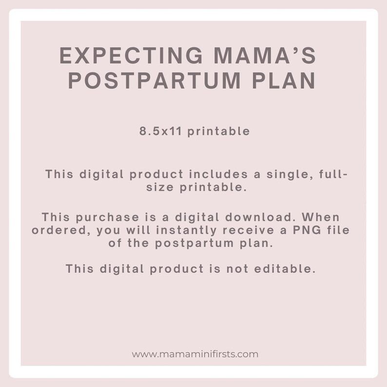 Simple Postpartum Plan: Recovery Guide for New Moms, Planning Worksheet ...