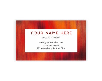 Visitenkarten | Gedruckt und personalisiert mit Firmenname & Kontaktinfo | Individuelle Visitenkarten | Visitenkarten Vorlage