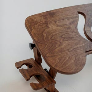 Copy for lcapote (Madeira) | 17-inch Laptop Stand, 50 deg. Tilt, Foldable Lap Desk, Portable Wood Laptop Desk for Bed, Work-from-Home Gift bild 13