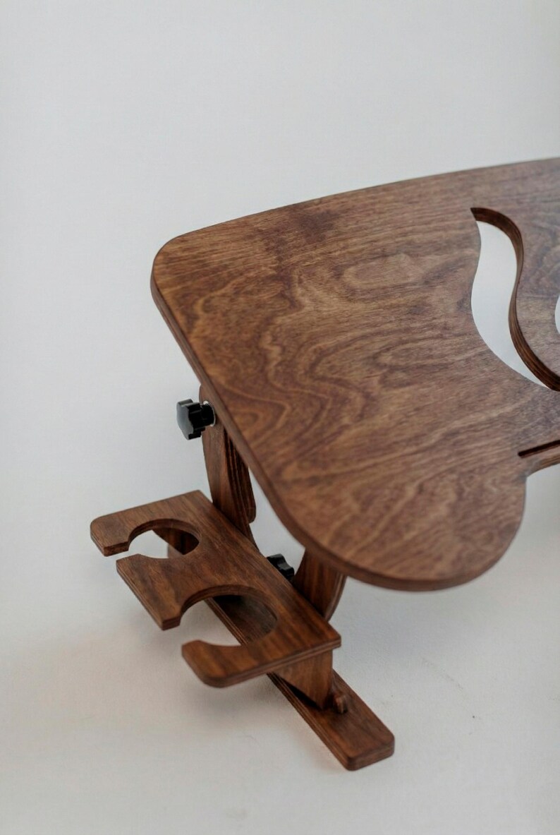 Copy for lcapote (Madeira) | 17-inch Laptop Stand, 50 deg. Tilt, Foldable Lap Desk, Portable Wood Laptop Desk for Bed, Work-from-Home Gift bild 13