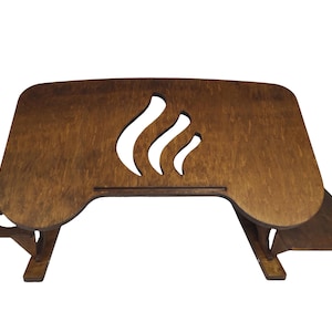 Copy for lcapote (Madeira) | 17-inch Laptop Stand, 50 deg. Tilt, Foldable Lap Desk, Portable Wood Laptop Desk for Bed, Work-from-Home Gift bild 18