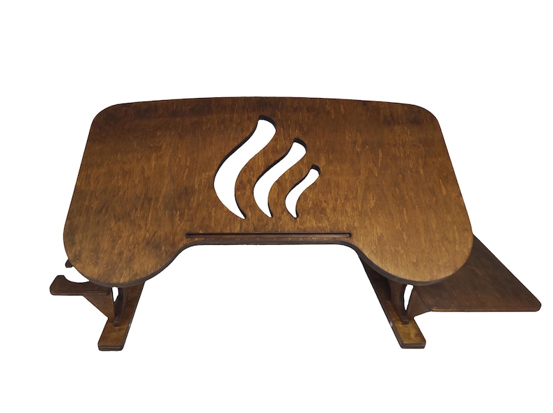 Copy for lcapote (Madeira) | 17-inch Laptop Stand, 50 deg. Tilt, Foldable Lap Desk, Portable Wood Laptop Desk for Bed, Work-from-Home Gift bild 18