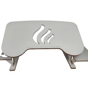 Copy for lcapote (Madeira) | 17-inch Laptop Stand, 50 deg. Tilt, Foldable Lap Desk, Portable Wood Laptop Desk for Bed, Work-from-Home Gift bild 19