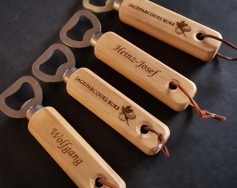 Flaschenöffner aus Holz mit Gravur, Kapselheber, Geschenk, Weihnachten, Geburtstag