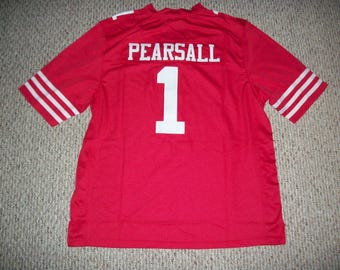 Ricky Pearsall #1 Sewn Stitched Custom Jersey San Francisco Red All Adult Sizes