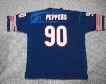 Julius Peppers #90 Sewn Stitched Custom Jersey Blue Chicago All Adult Sizes