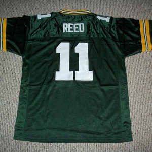 Jersey personnalisé Jayden Reed #11 cousu surpiqûre vert Green Bay Toutes les tailles adultes