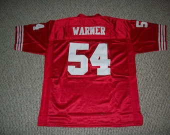 Fred Warner #54 Sewn Stitched Custom Jersey Red San Francisco All Adult Sizes