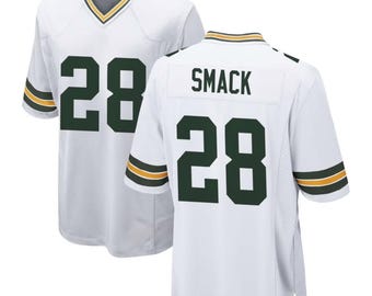 Trey Smack #28 Sewn Stitched Custom Jersey Green Bay White All Adult Sizes *PREORDER*
