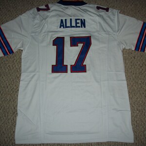 Women's Buffalo Bills Josh Allen Football Jersey - Gray/Blue Scoop Neck Shirt Ladies Style