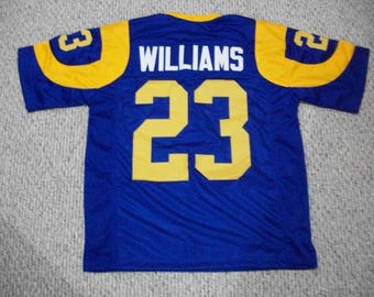 Kyren Williams #23 Sewn Stitched Custom Jersey Blue Los Angeles All Adult Sizes