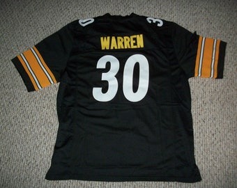 Jaylen Warren #30 Sewn Stitched Custom Jersey Pittsburgh Black All Adult Sizes