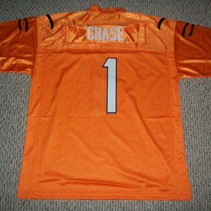 Jamarr Chase #1 Sewn Stitched Custom Jersey Orange Cincinnati All Adult Sizes