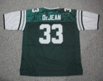 Cooper DeJean #33 Sewn Stitched Custom Jersey Throwback Green Philadelphia All Adult Sizes
