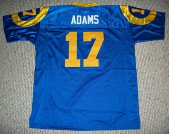 Davante Adams #17 Sewn Stitched Custom Jersey Blue Los Angeles All Adult Sizes