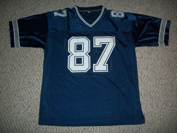 Jake Ferguson #87 Sewn Stitched Custom Jersey Dallas Blue All