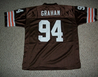 OTTO GRAHAM Unsigned Custom Cleveland Brown Sewn Football Jersey