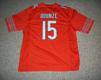 Rome Odunze #15 Sewn Stitched Custom Jersey Orange Chicago All Adult Sizes