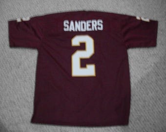 Deion Sanders #2 Sewn Stitched Custom Jersey Maroon College All Adult Sizes