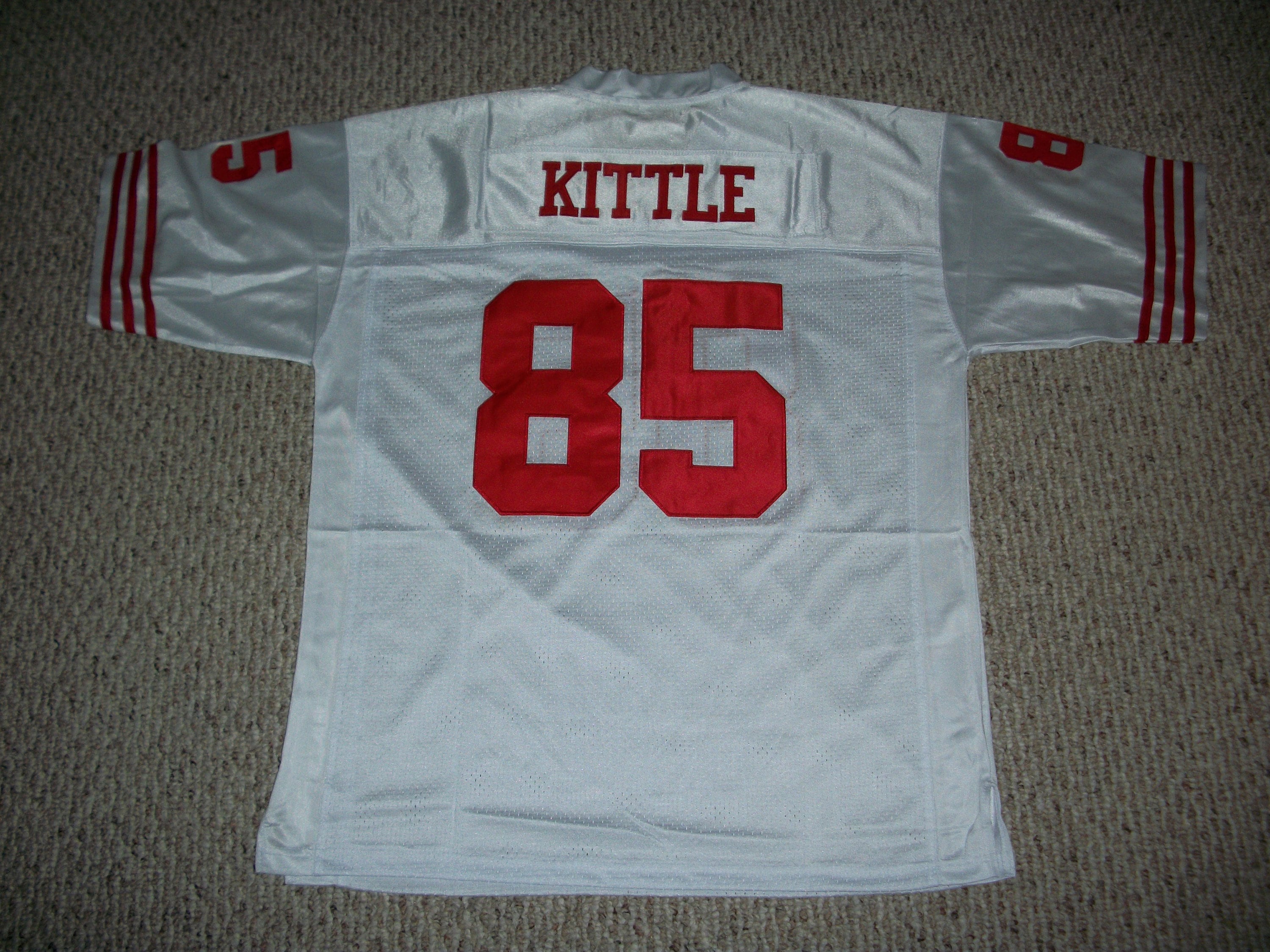George Kittle 85 Sewn Stitched Custom Jersey San Francisco White All Adult Sizes