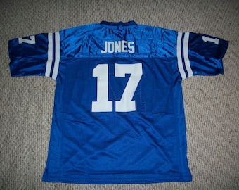 Daniel Jones #17 Sewn Stitched Custom Jersey Blue Indianapolis All Adult Sizes