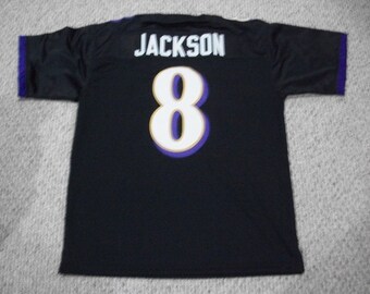 Lamar Jackson #8 Sewn Stitched Custom Jersey Black Baltimore All Adult Sizes