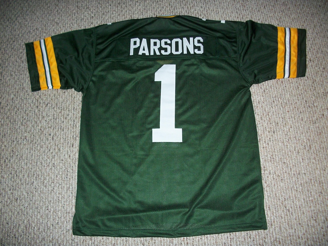 Micah Parsons #1 Sewn Stitched Custom Jersey Green Bay All Adult