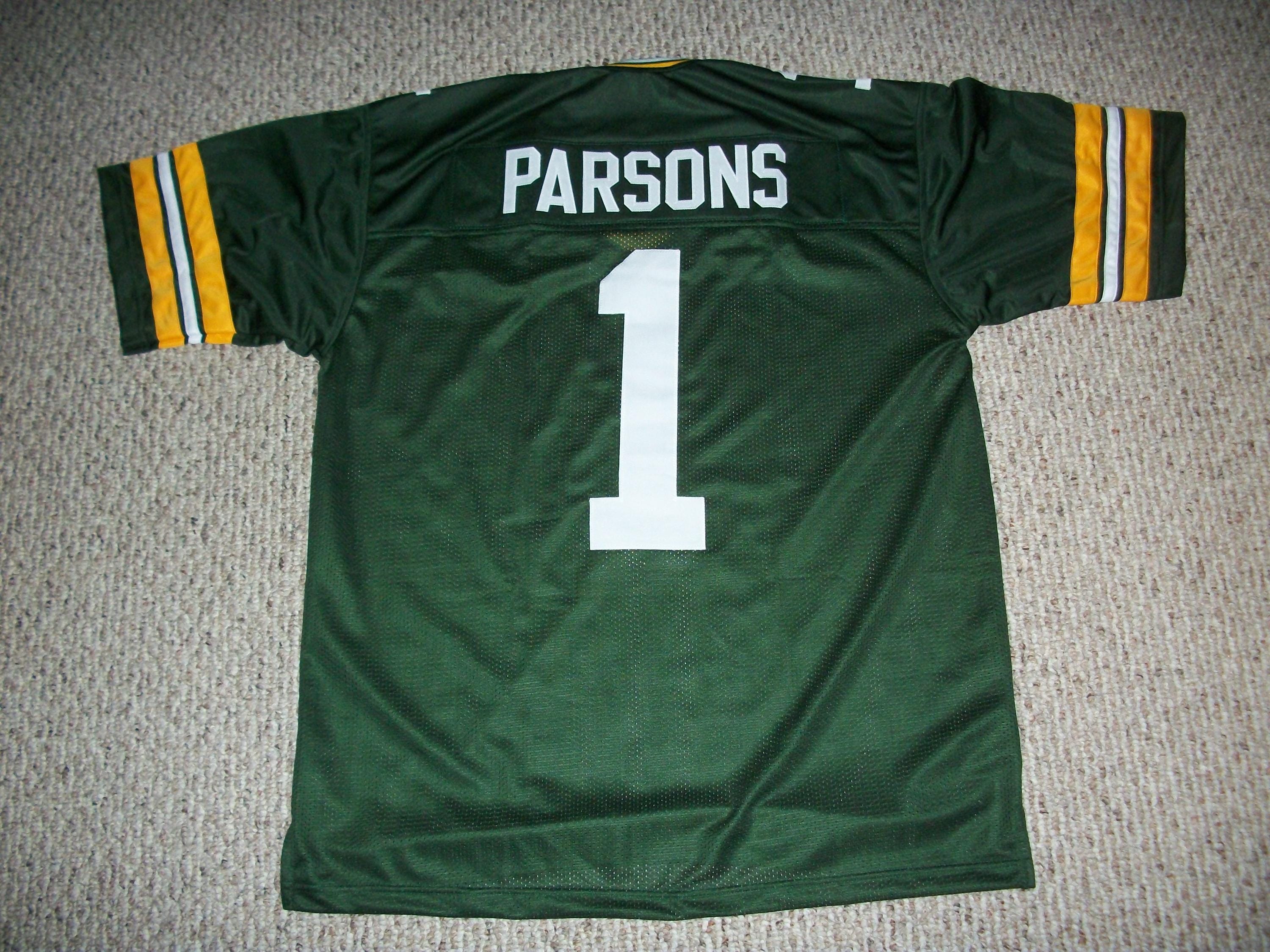 Micah Parsons #1 Sewn Stitched Custom Jersey Green Bay All Adult