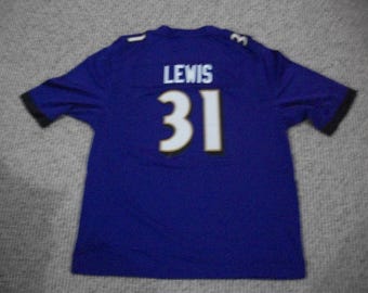 Jamal Lewis #31 Sewn Stitched Custom Jersey Baltimore Purple All Adult Sizes
