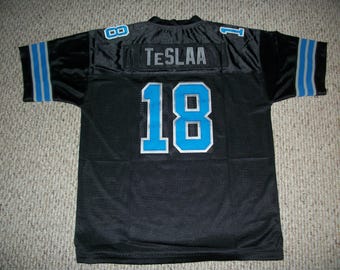 Isaac TeSlaa #18 Sewn Stitched Custom Jersey Black Detroit All Adult Sizes