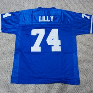 Jersey Bob Lilly #74 cousu sur mesure style ancien bleu Dallas Toutes les tailles adultes