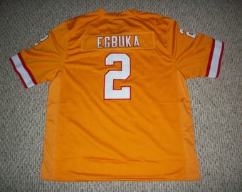 Emeka Egbuka #2 Sewn Stitched Custom Jersey Tampa Bay Orange All Adult Sizes