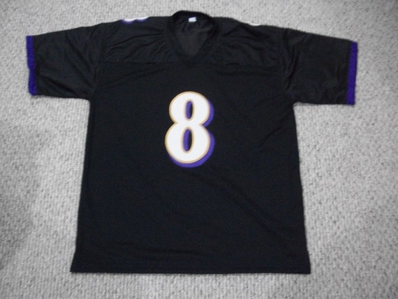 Lamar Jackson 8 Sewn Stitched Custom Jersey Black Baltimore All