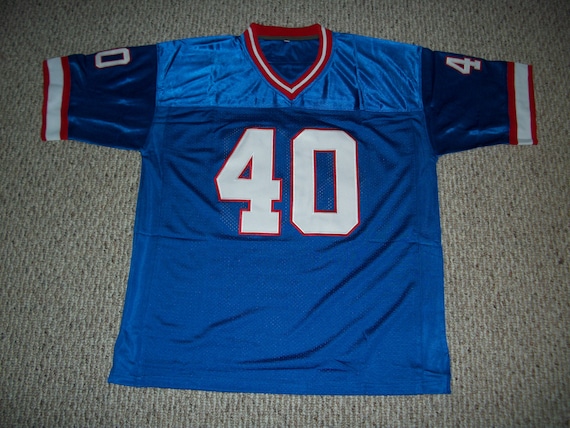 Von Miller 40 Sewn Stitched Custom Jersey Blue Buffalo All Adult Sizes