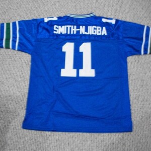 Jaxon Smith-Njigba #11 Sewn Stitched Custom Jersey Throwback Blue Seattle All Adult Sizes