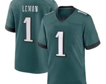 Makai Lemon Sewn Stitched Custom Jersey Green Philadelphia All Adult Sizes **PREORDER**
