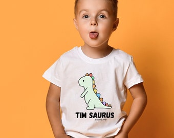 Kinder T-Shirt, Kinderkleidung, Dinosaurier, personalisiertes T-Shirt, Exklusives Design, Trendsetter, Mode für Kinder