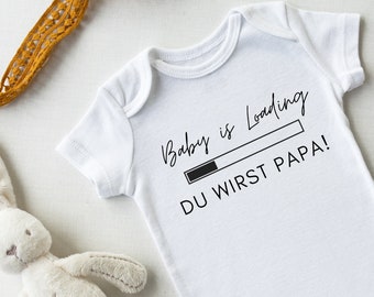 Babybody Du wirst Papa | Schwangerschaft verkünden | Geschenk Du wirst Papa | Geburtgeschenk | Wir bekommen ein Baby